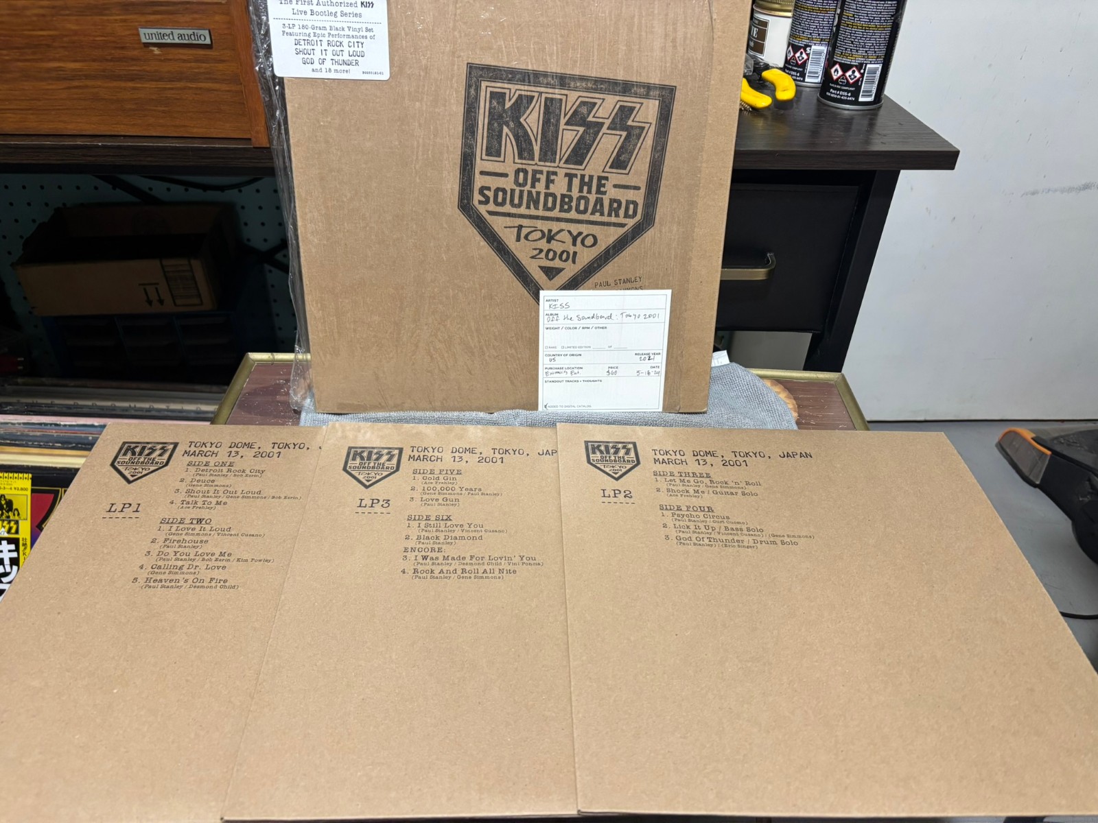Kiss Off the Soundboard Tokyo 2001 Kiss Vinyl Box Set Ace Frehley