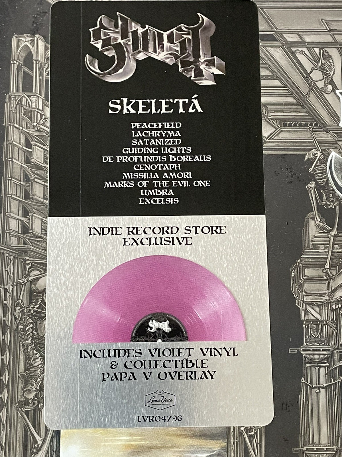 GHOST SKELETA VIOLET COLOUR VINYL RECORD USA IMPORT NEW & SEALED LTD EDITION