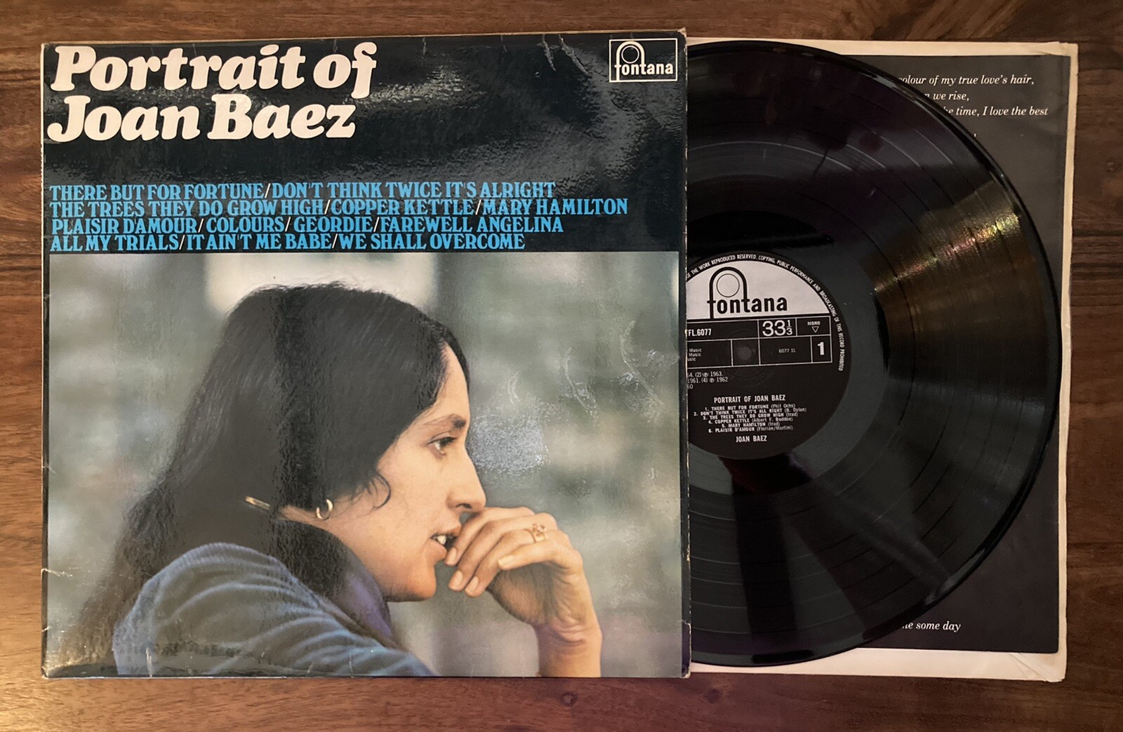 Portrait of Joan Baez – Vinyl LP With Original Inner Sleeve Fontana TFL 6077 VG+