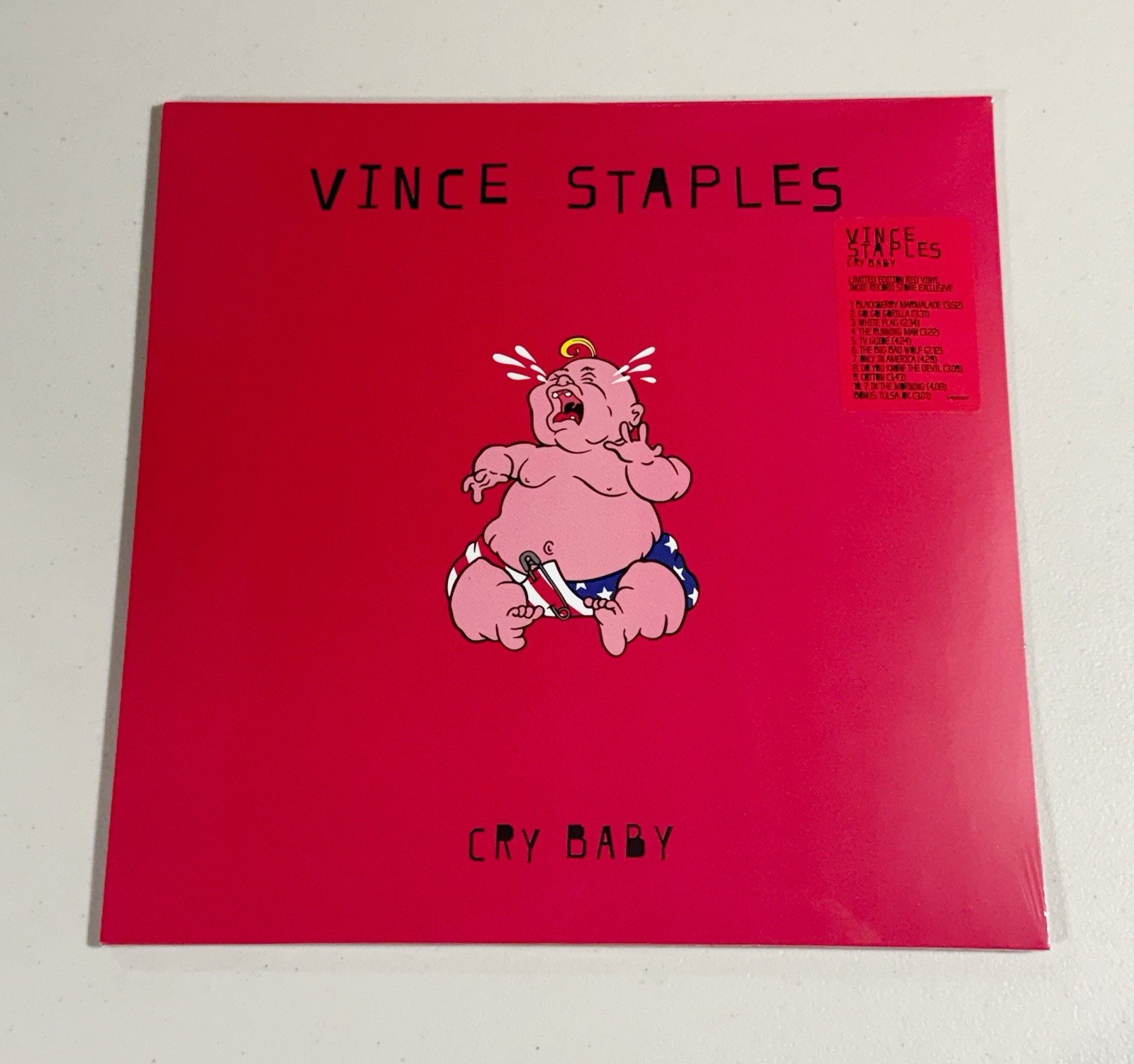 Vince Staples – Cry Baby Red Colored Vinyl NEW