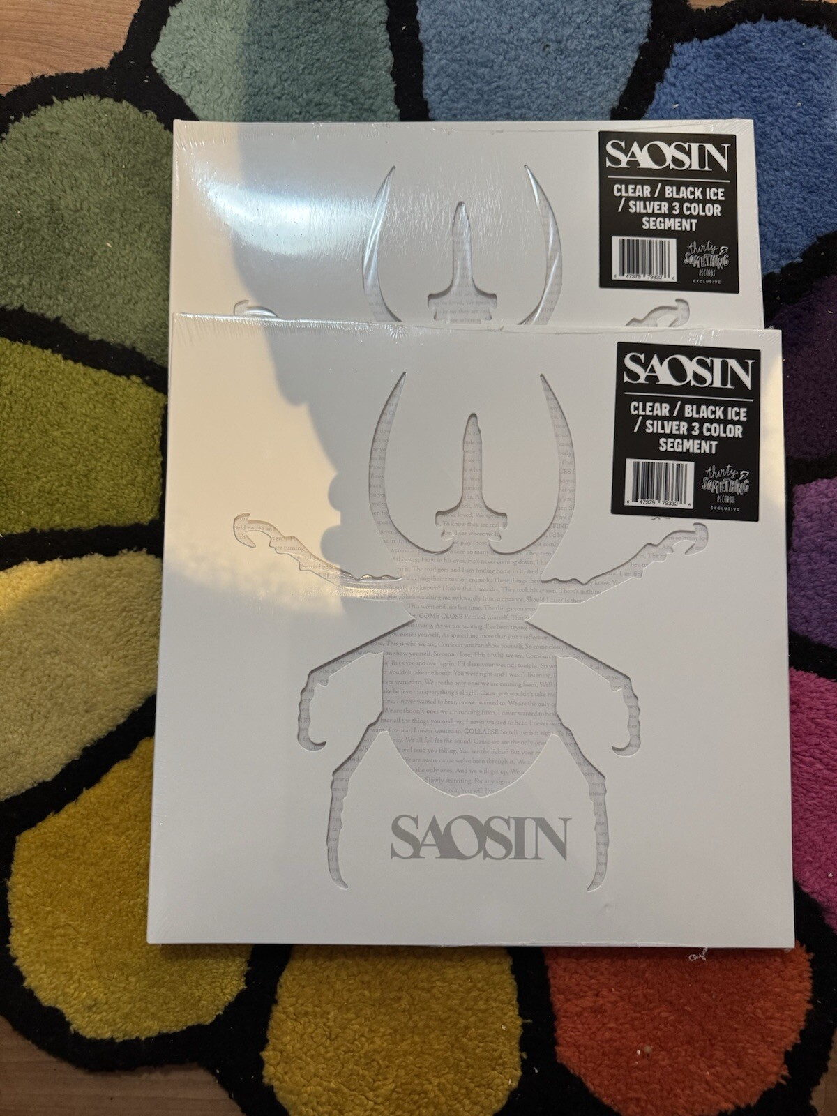 Saosin Vinyl Clear Black Ice Silver /250 3 Tri Color Import Thirty Something