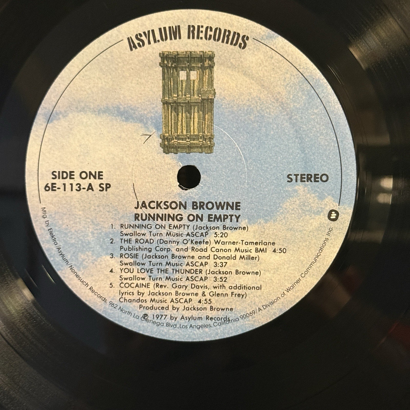 JACKSON BROWNE Running on Empty 1977 Asylum 1st Press 6E-113 Booklet NM/EX Stay