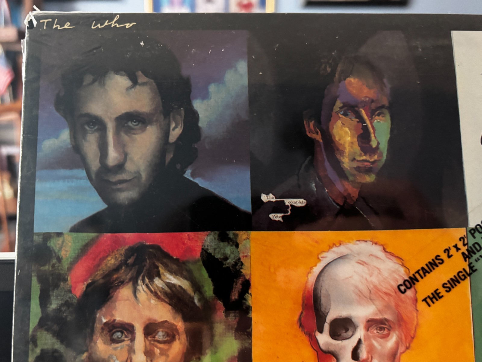 THE WHO “FACE DANCES” BRAND NEW SEALED VINYL W/POSTER 1981 GOLDSHOWER HOLE PUNCH