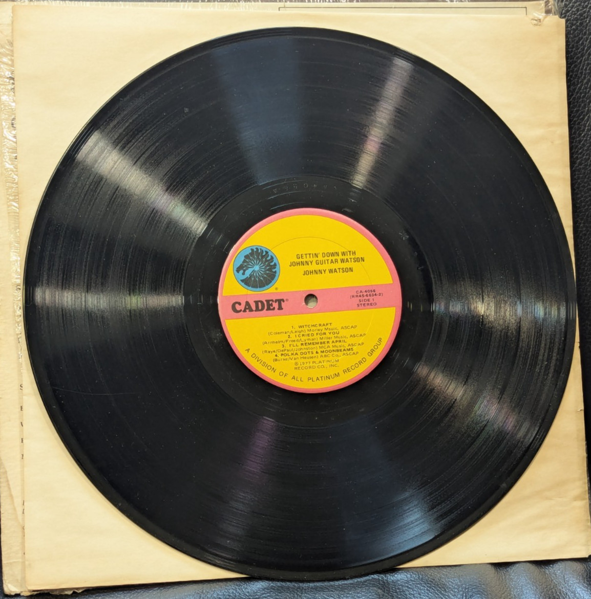 Gettin’ Down with Johnny Guitar Watson ~ 1977 CADET CA-4056 VG++ Vinyl in Shrink
