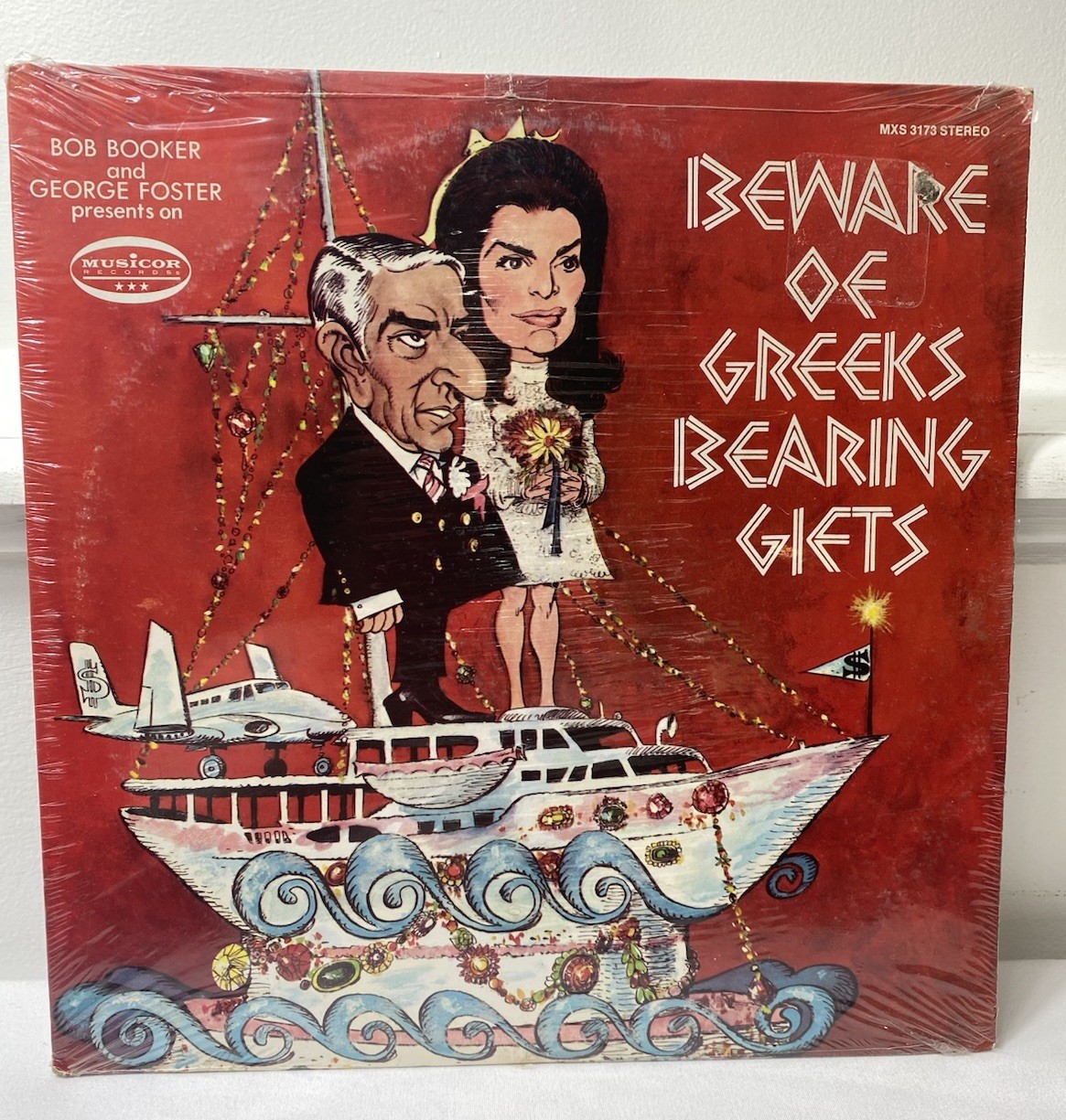 Comedy Vinyl Album Sealed Beware Of The Greeks Bearing Gifts Booker/ Foster 1968