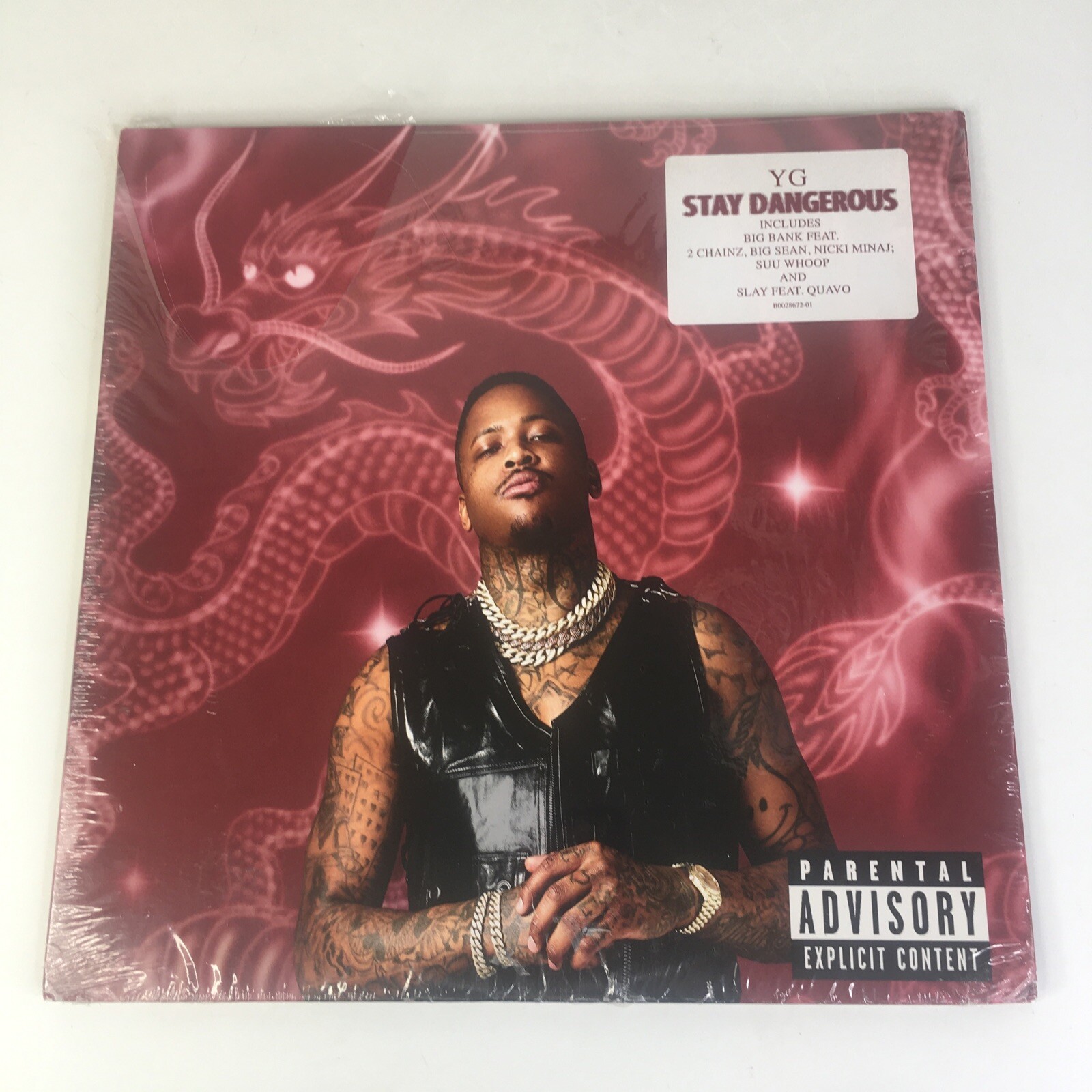 YG: Y.G. Stay Dangerous US Def Jam Gangsta Rap 2x RED Vinyl LP 2 Chainz