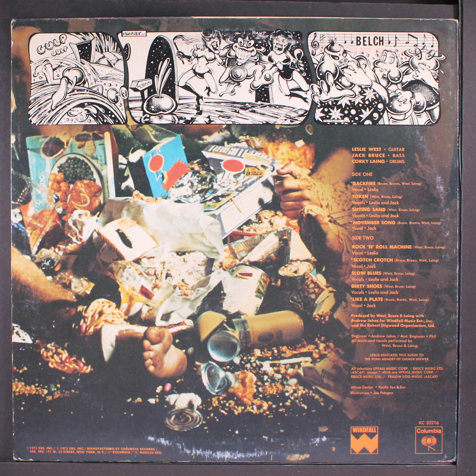 WEST,BRUCE & LAING: whatever turns you on COLUMBIA WINDFALL 12″ LP 33 RPM