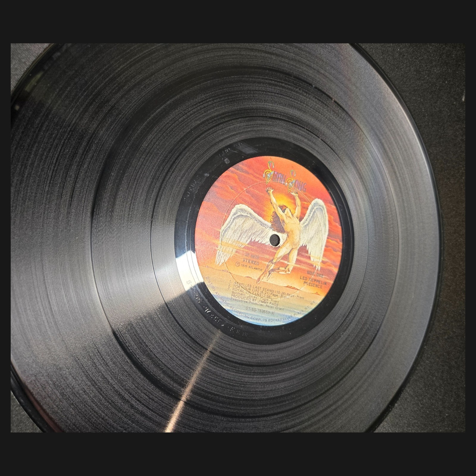 Led Zeppelin Presence 1st US Press 1976 US LP SS 8416 RI PRC VG+/VG Play Tested