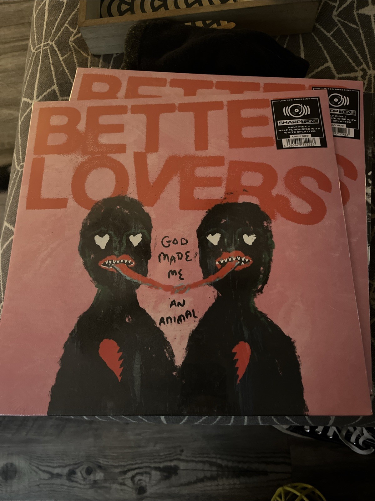 Better Lovers “God Made Me An Animal” EP Limited Edition Pink/turquoise Vinyl