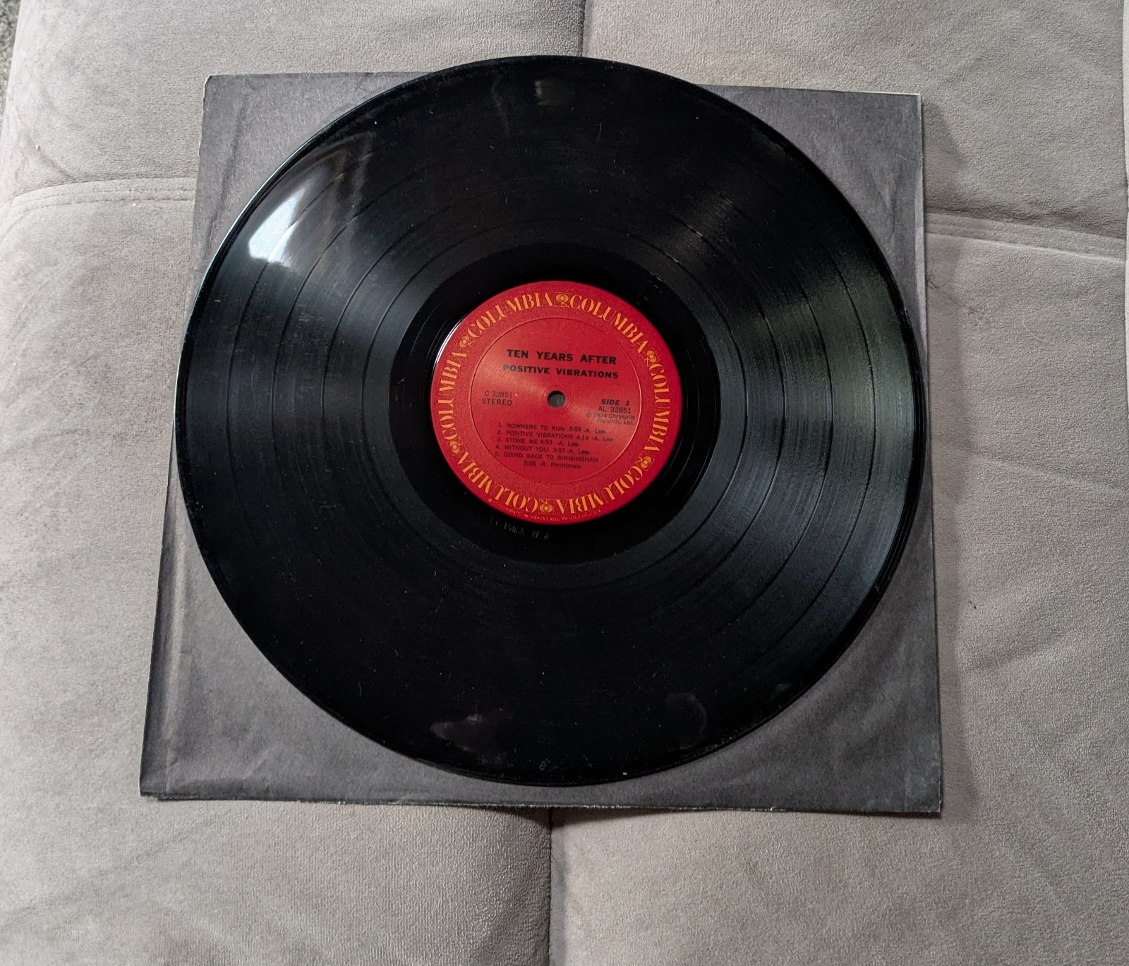TEN YEARS AFTER POSITIVE VIBRATIONS VINYL ALBUM GOOD CONDITION 1974