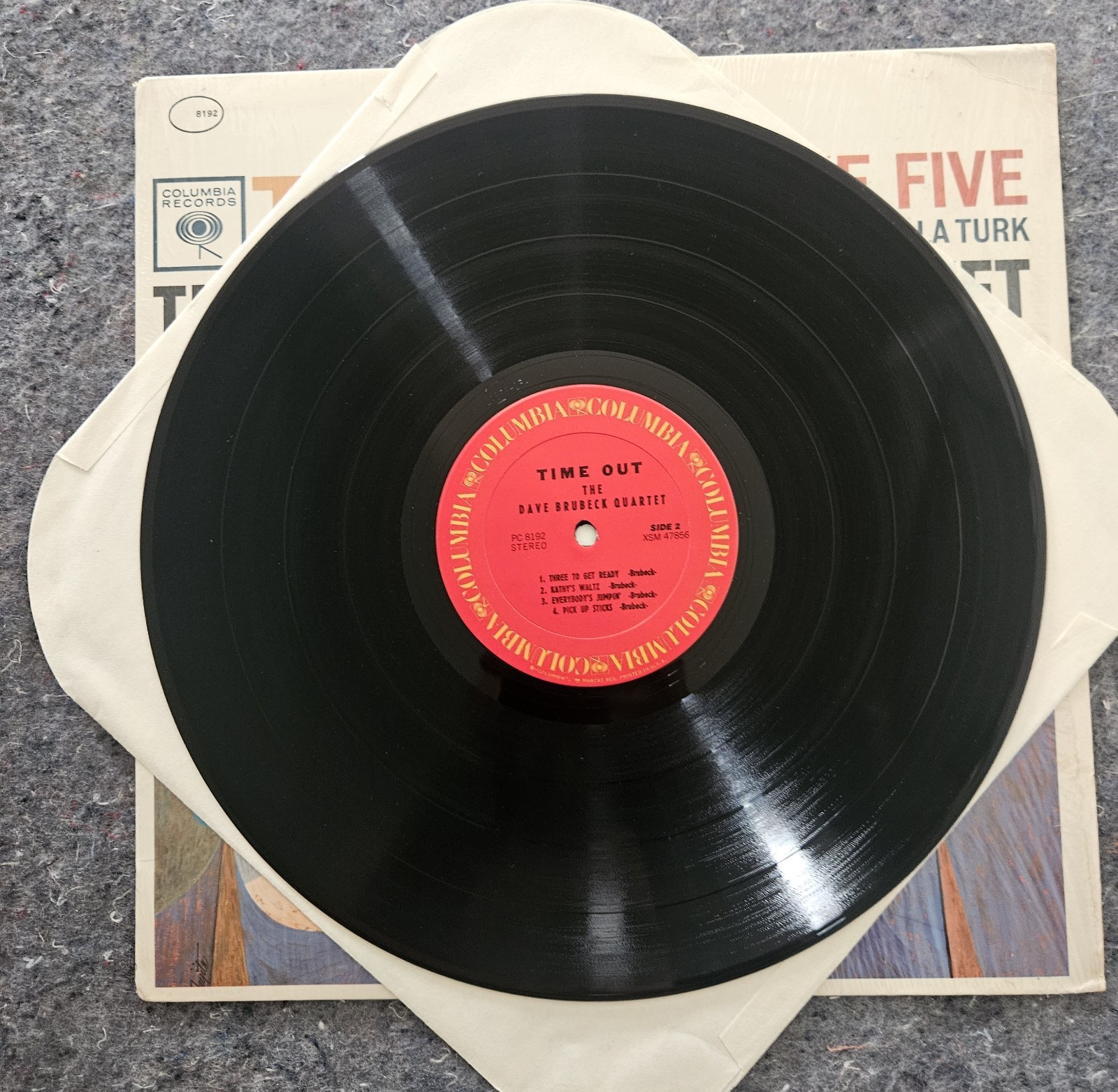 Dave Brubeck Quartet – Time Out – Cool Jazz-Post Bop Jazz Vinyl LP PS -8192 EX.