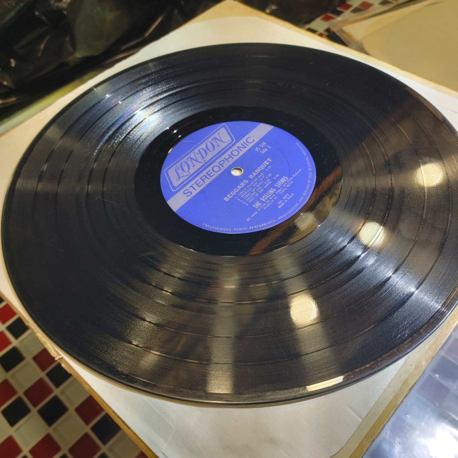 The Rolling Stones ~ Beggars Banquet ~ London PS 539 LP Stereo Vinyl Record