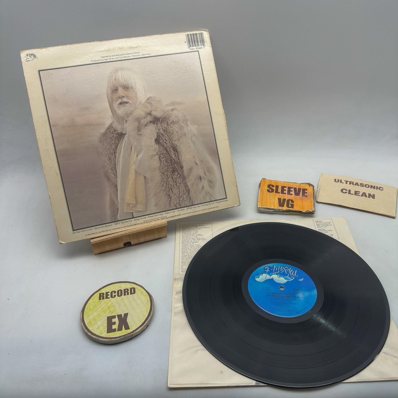 Edgar Winter- The Edgar Winter Album EX/VG Ultrasonic Clean 1979 Vinyl Record