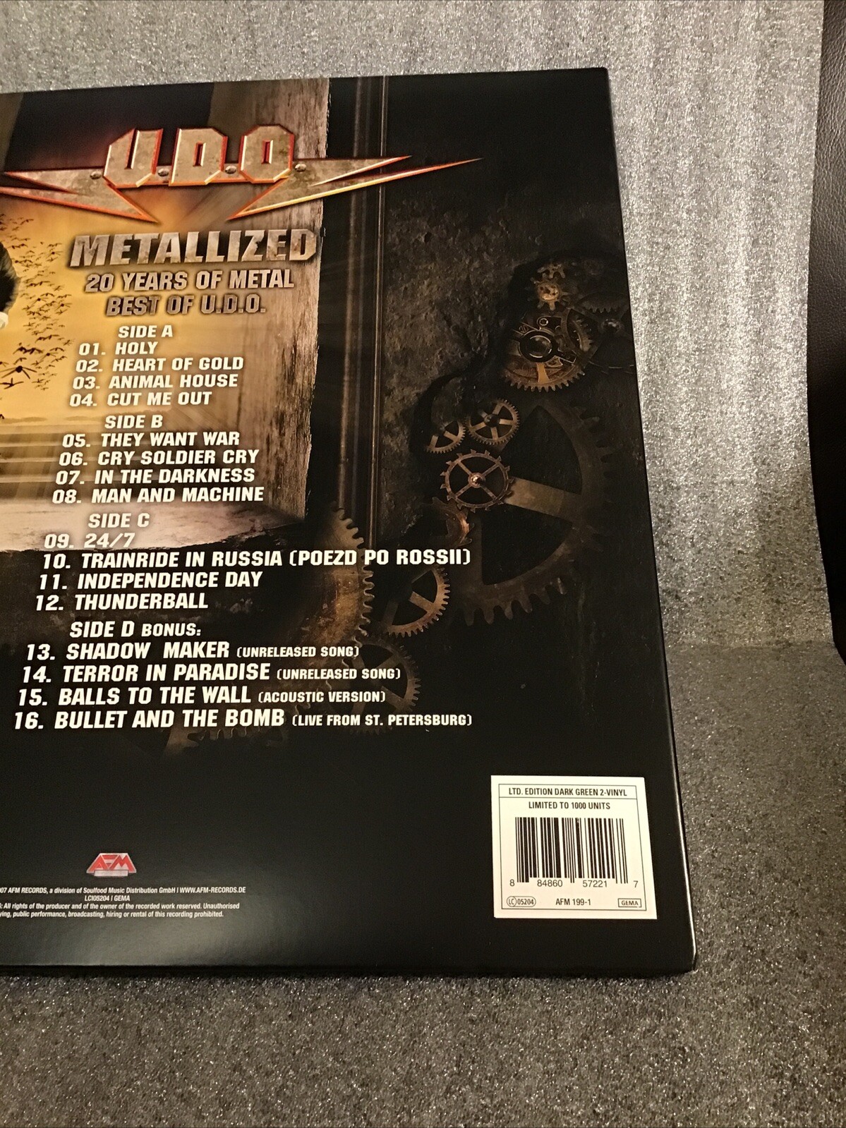 Vinyl Records – U.D.O.- Metallized- Limited Edition Dark Green,New,signed