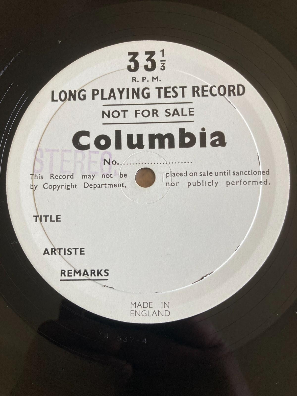 UNISSUED SAX GIESEKING GALLIERA Beethoven Piano Concerto No. 4 TEST PRESSING
