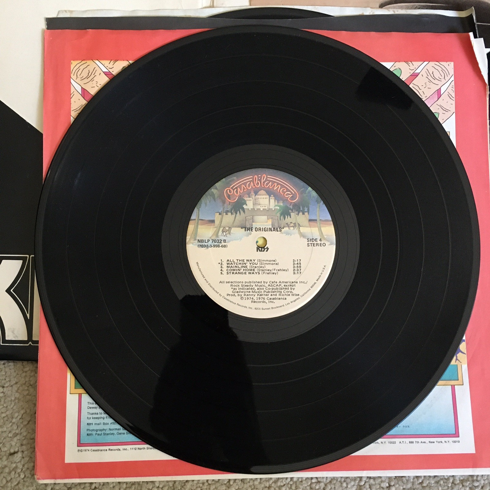 KISS – THE ORIGINALS, 3 LP records, 1st Press 1976, NBLP-7032 – EX w/ Extras