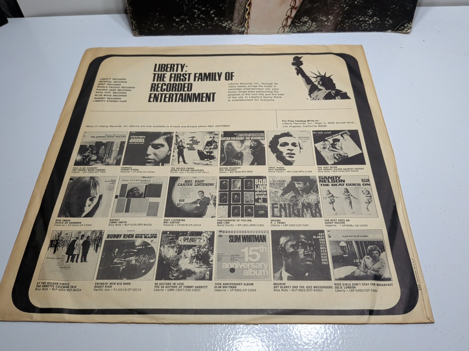 ✨VINTAGE✨Johnny Winter: Self Titled Vinyl Record Album LP Columbia CS 9826, 1969