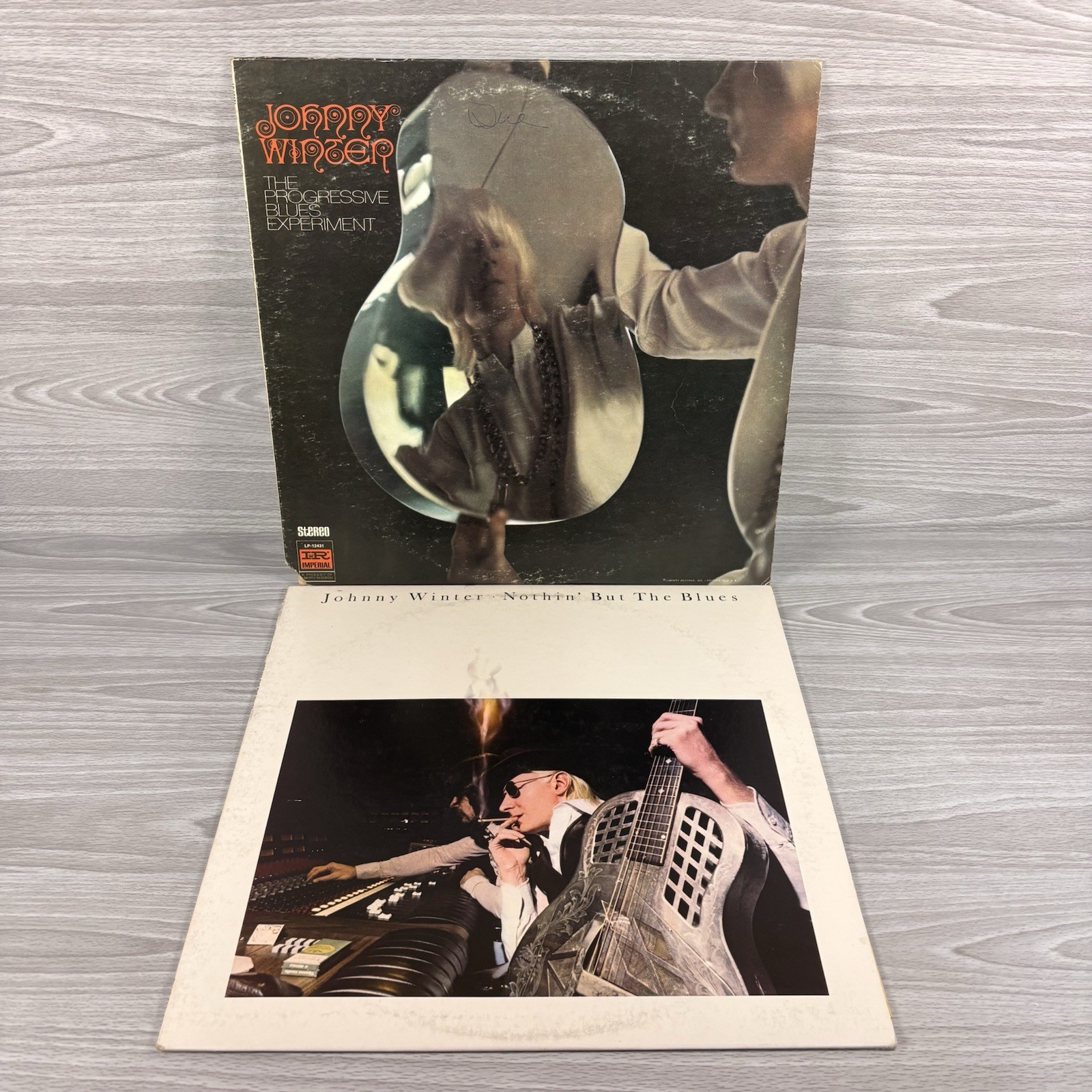 JOHNNY WINTER – Nothin But The Blues/The Progressive Blues Experiment – Lot Of 2