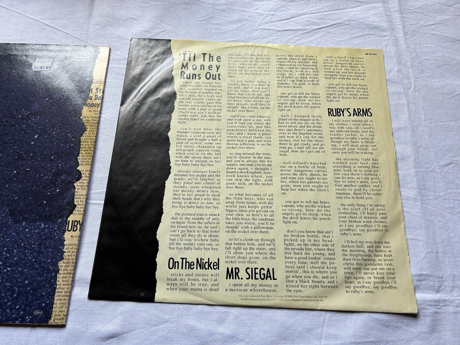 Tom Waits – Heartattack And Vine-1980-UK FIRST PRESS-ASYLUM