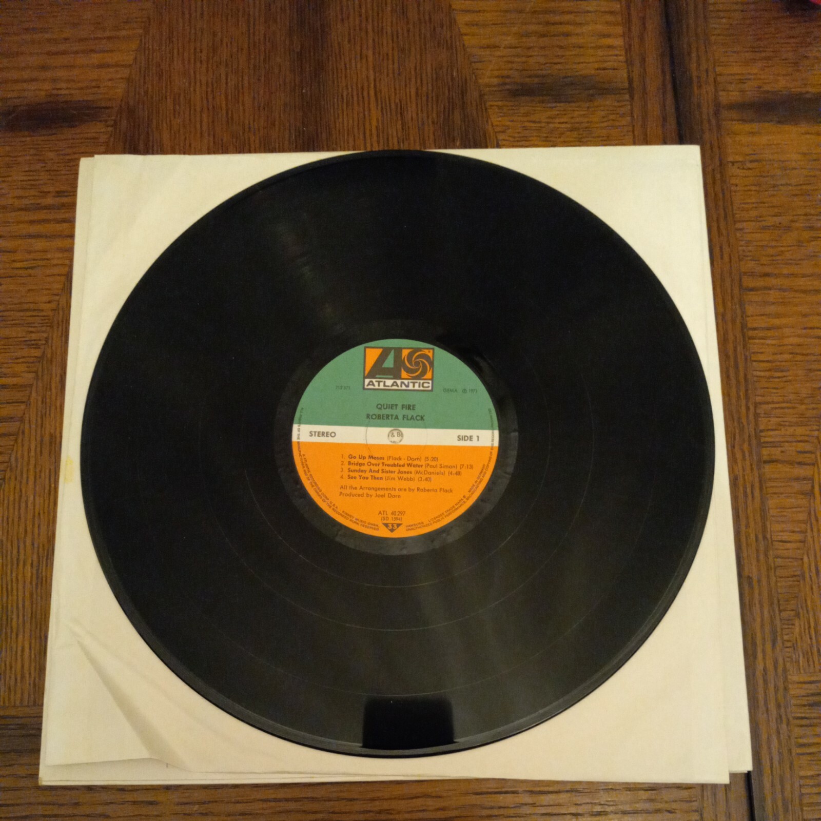 Roberta Flack – Quiet Fire LP – Atlantic ATL 40297 German Import Rare VG+!!