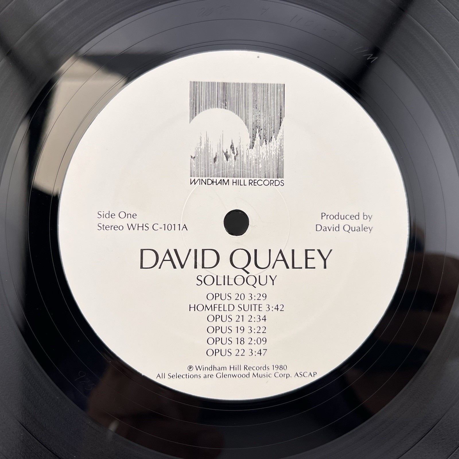 1980 David Qualey Soliloquy Contemporary Jazz Windham Hill Records Vinyl LP