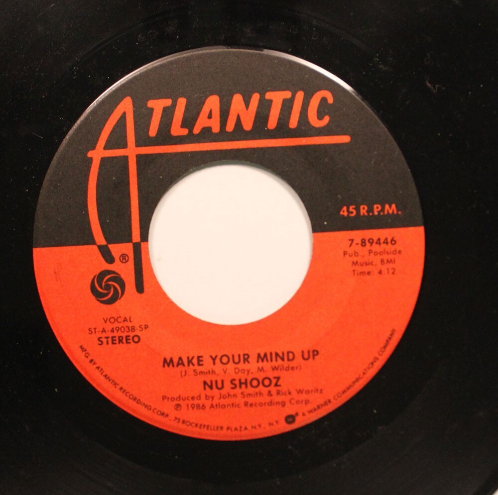 Soul 45 Nu Shooz – Make Your Mind Up / I Can’T Wait On Atlantic