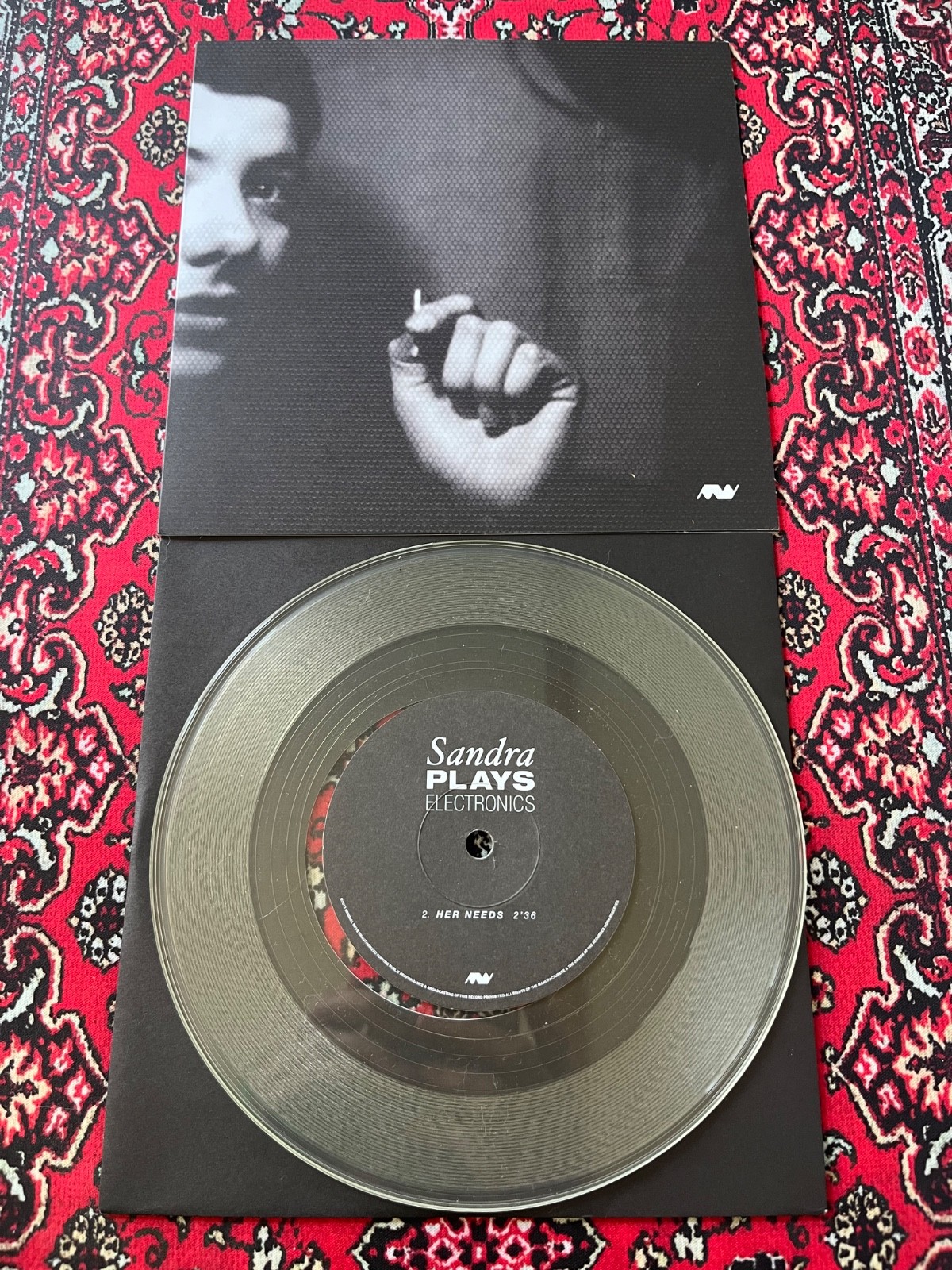Sandra Plays Electronics – Her Needs 7″ new clear vinyl Minimal Wave