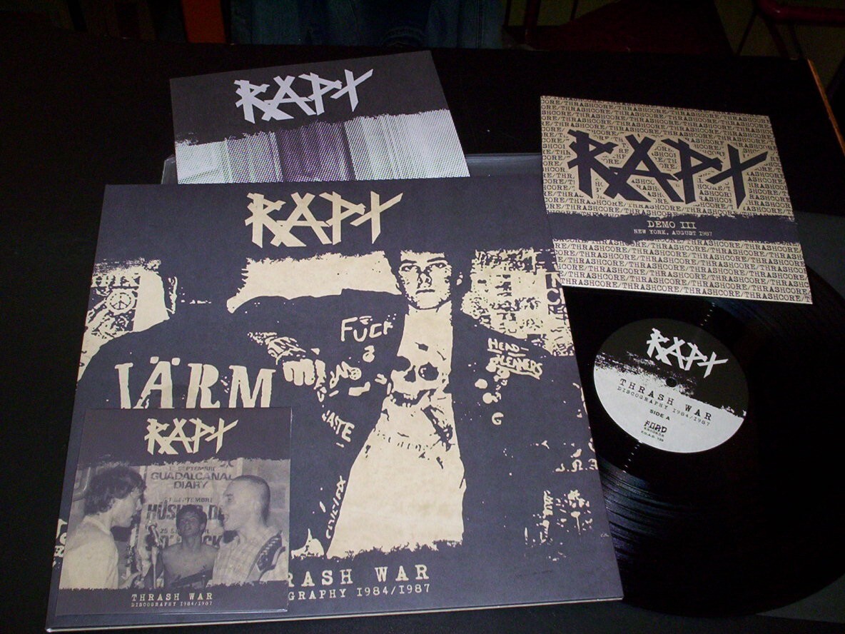 Rapt “Thrash War – Discography 1984/1987” LP+7″+CD insert F.O.A.D. Records