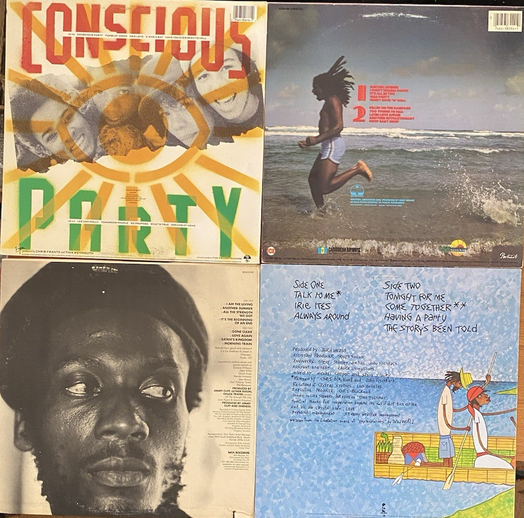Reggae 4 Vinyl LPs: Ziggy Marley, Third World, Jimmy Cliff, Eddy Grant