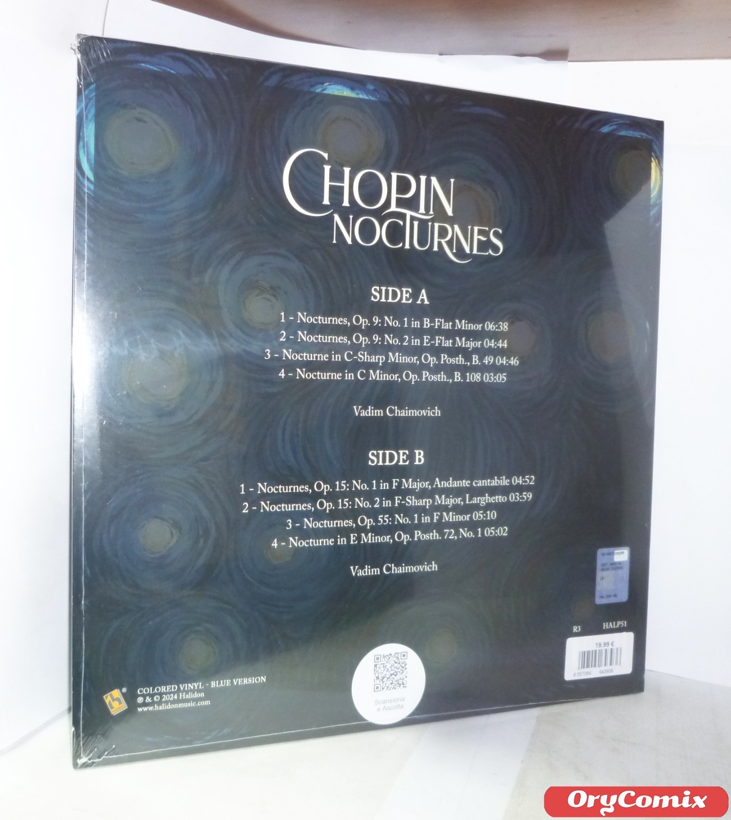 Chopin Nocturnes – Colored Vinyl LP 12″ Inches 33 RPM Sealed