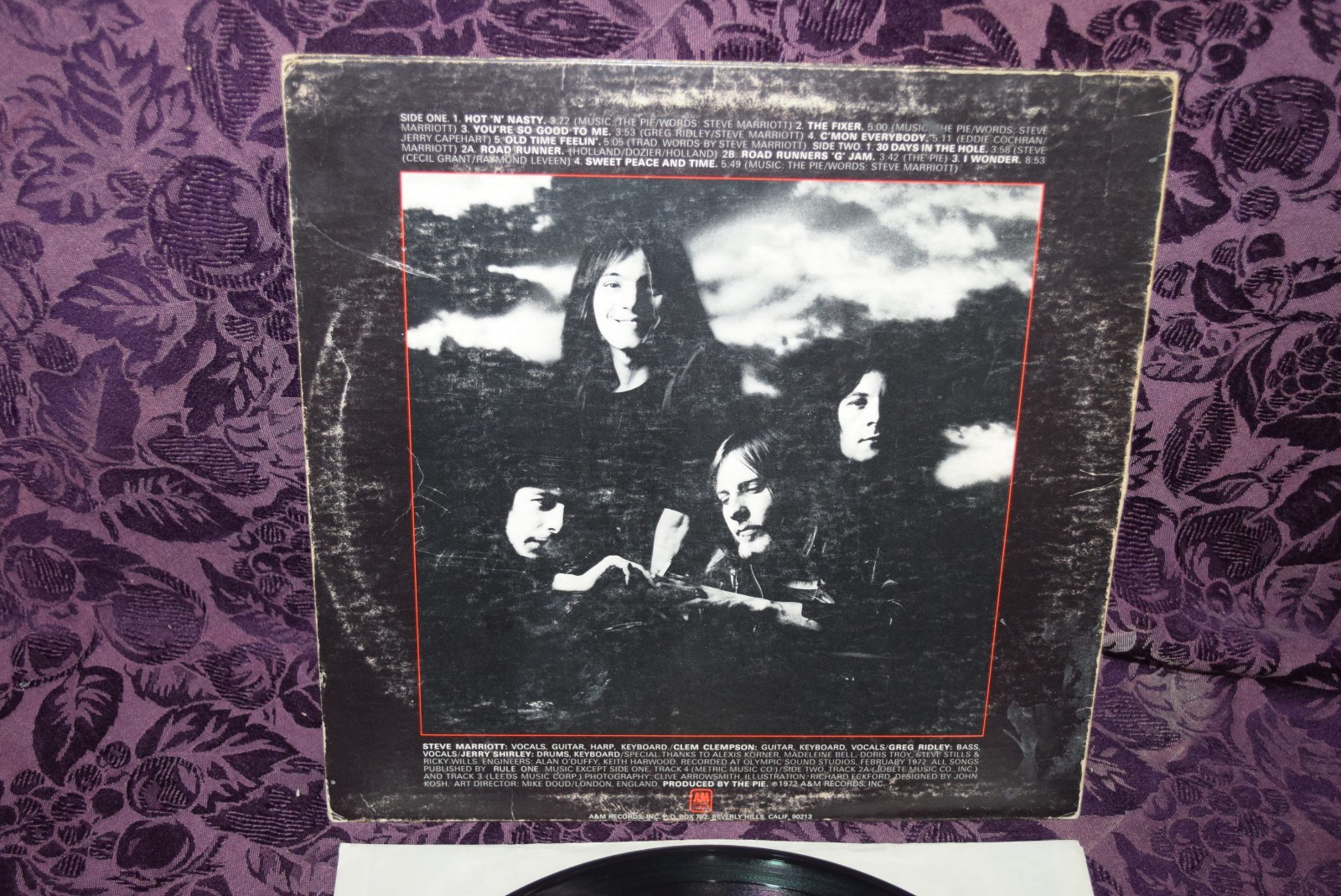 Humble Pie Smokin’ LP 1972 A&M SP-4342 1st Press Monarch VG+/VG+