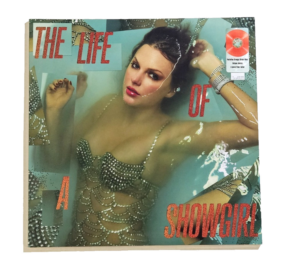 Taylor Swift The Life Of A Showgirl Orange Glitter LP Vinyl (22518)
