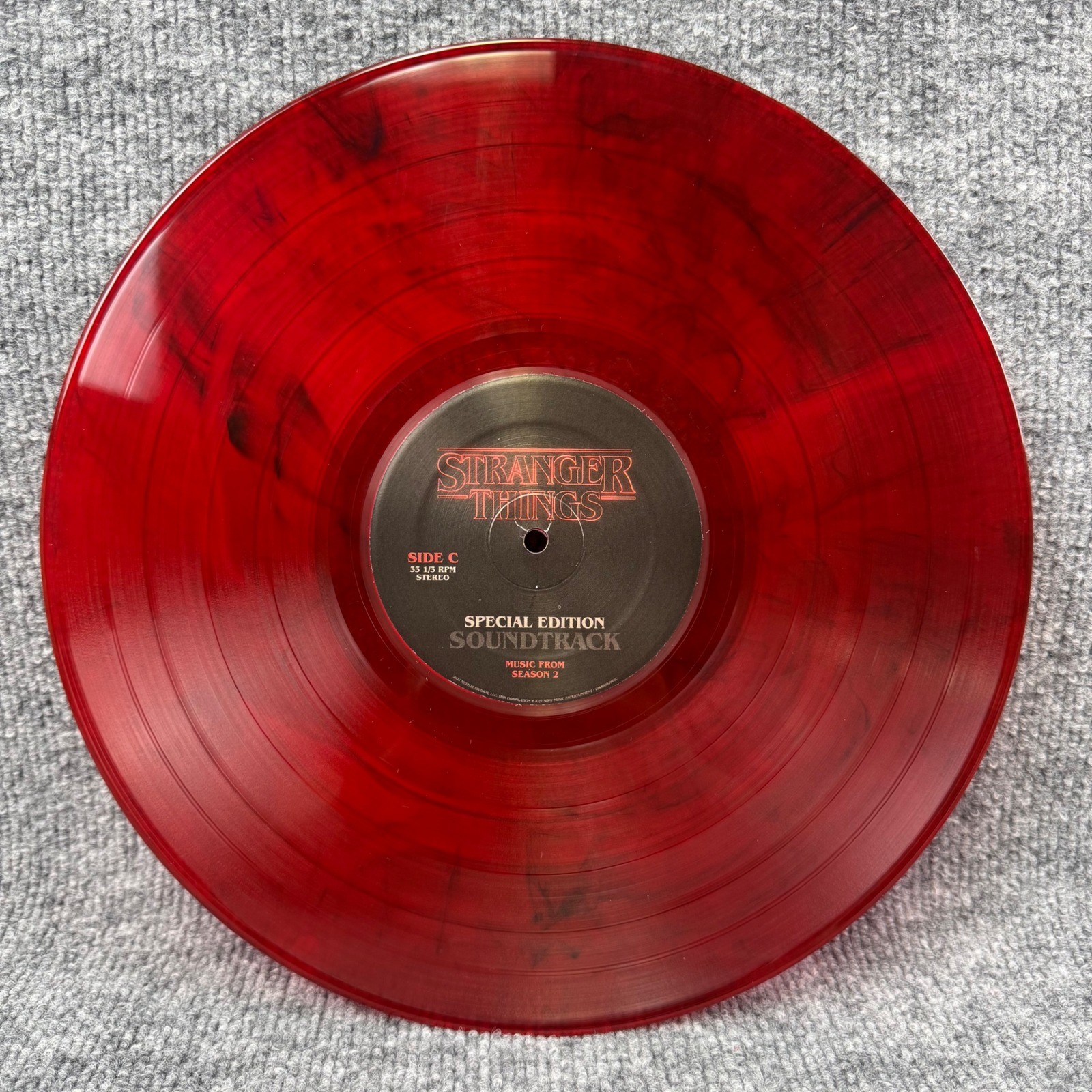 Stranger Things Special Edition Soundtrack Seasons 1 & 2 Red Marble Vinyl 2LP