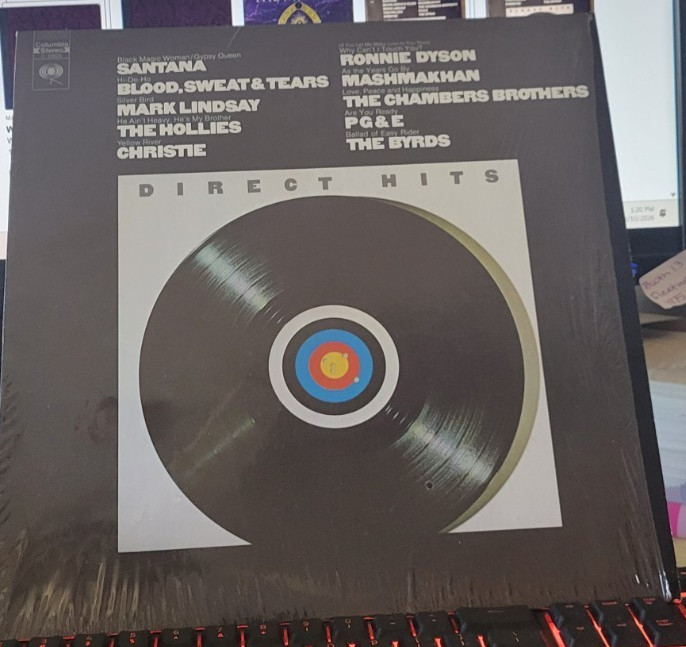 Direct Hits Vinyl Album Santana, The Hollies, The Byrds, Blood Sweat & Tears