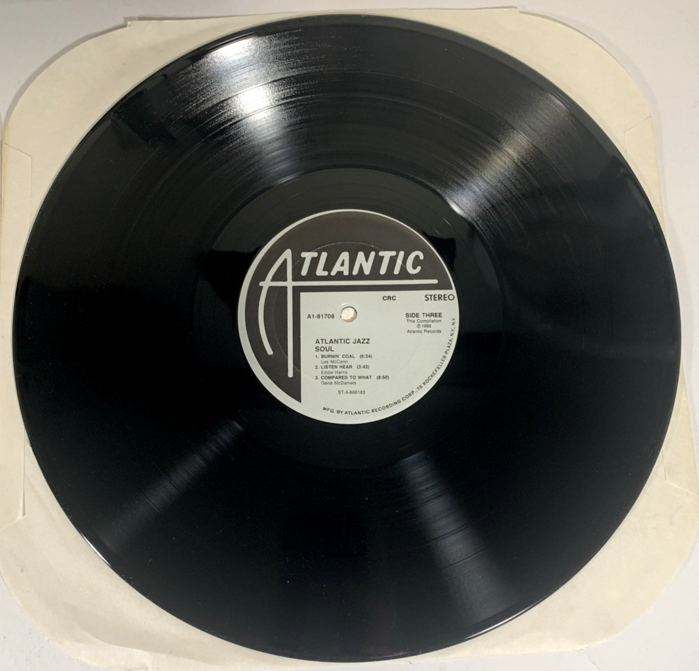 Atlantic Jazz Soul 2LP Gatefold 1986 Various Artists Vinyl MINT CRC Press