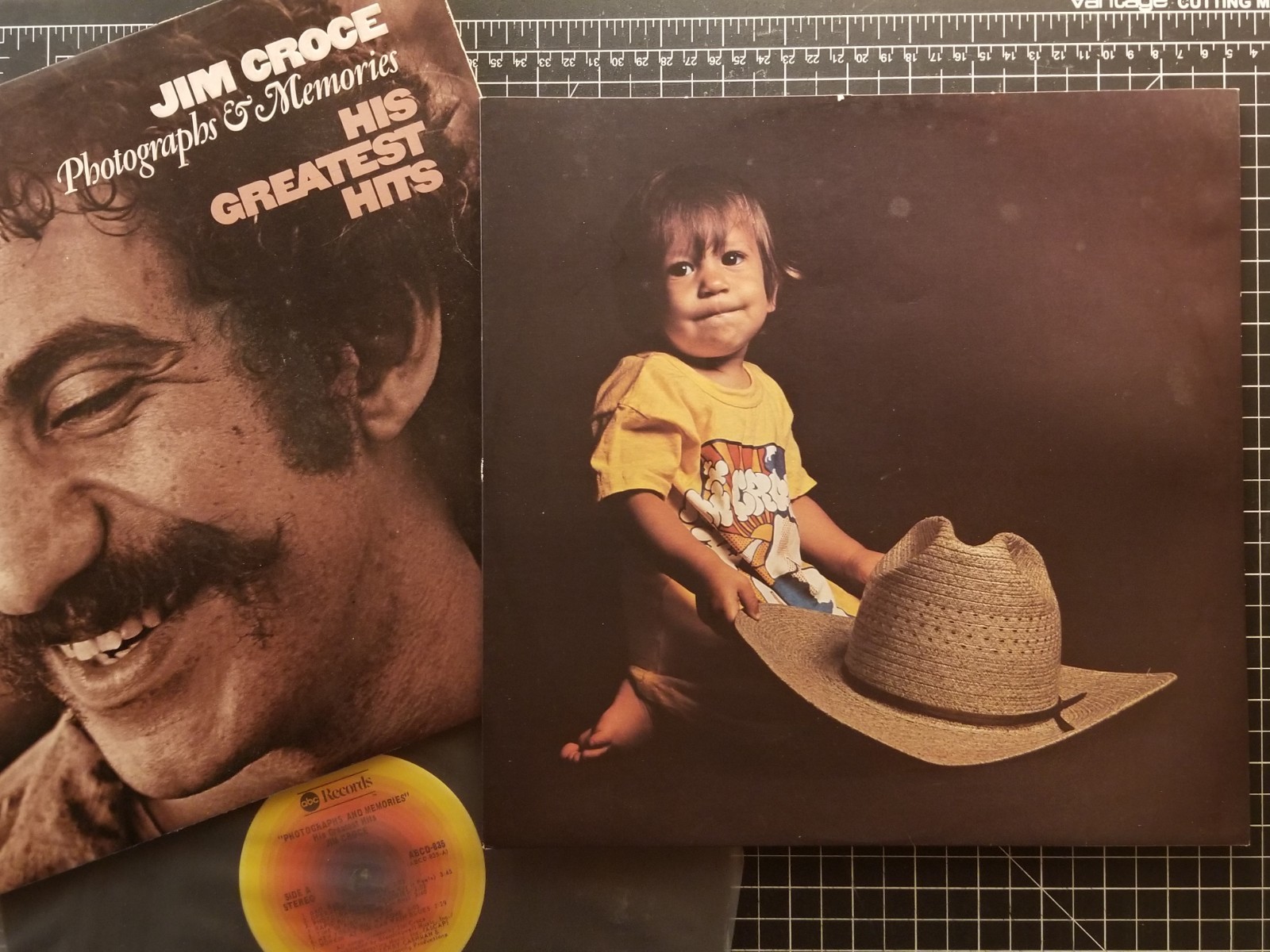 JIM CROCE Photographs & Memories LP 1974 VG+/VG+ w/ INNER Greatest Hits VINYL