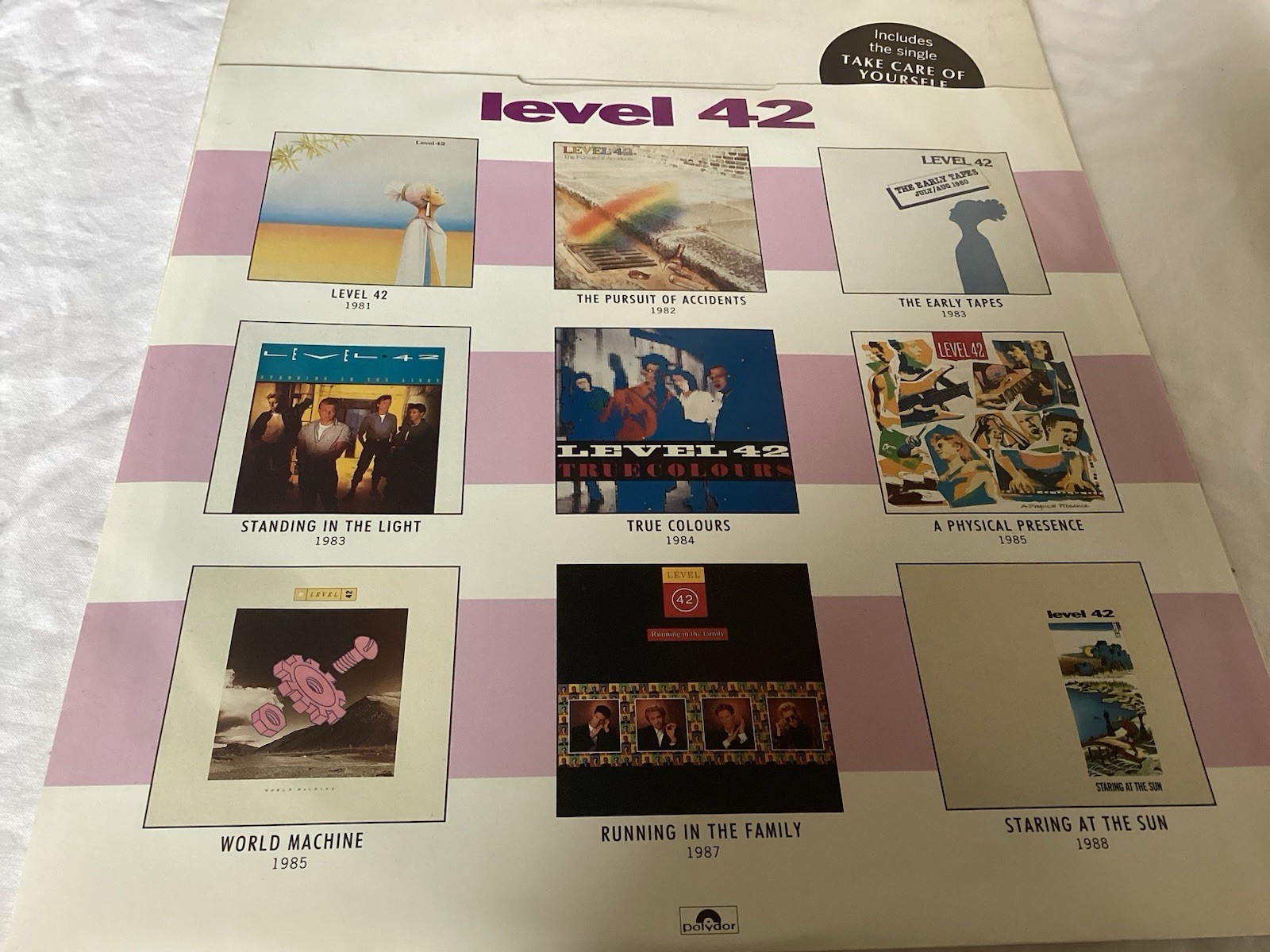 LEVEL 42 – LEVEL BEST – LP Vinyl POLYDOR LABEL UK 1989 LEVTV 1