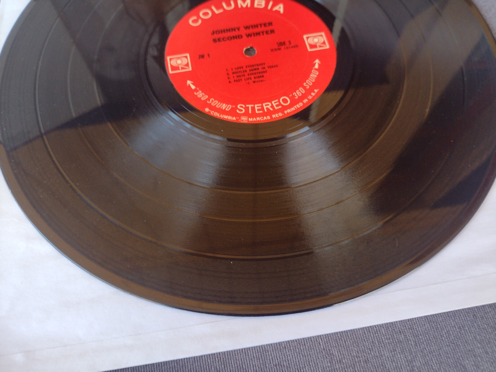 JOHNNY WINTER Gatefold SECOND WINTER , Blank Label – Columbia KCS 9947