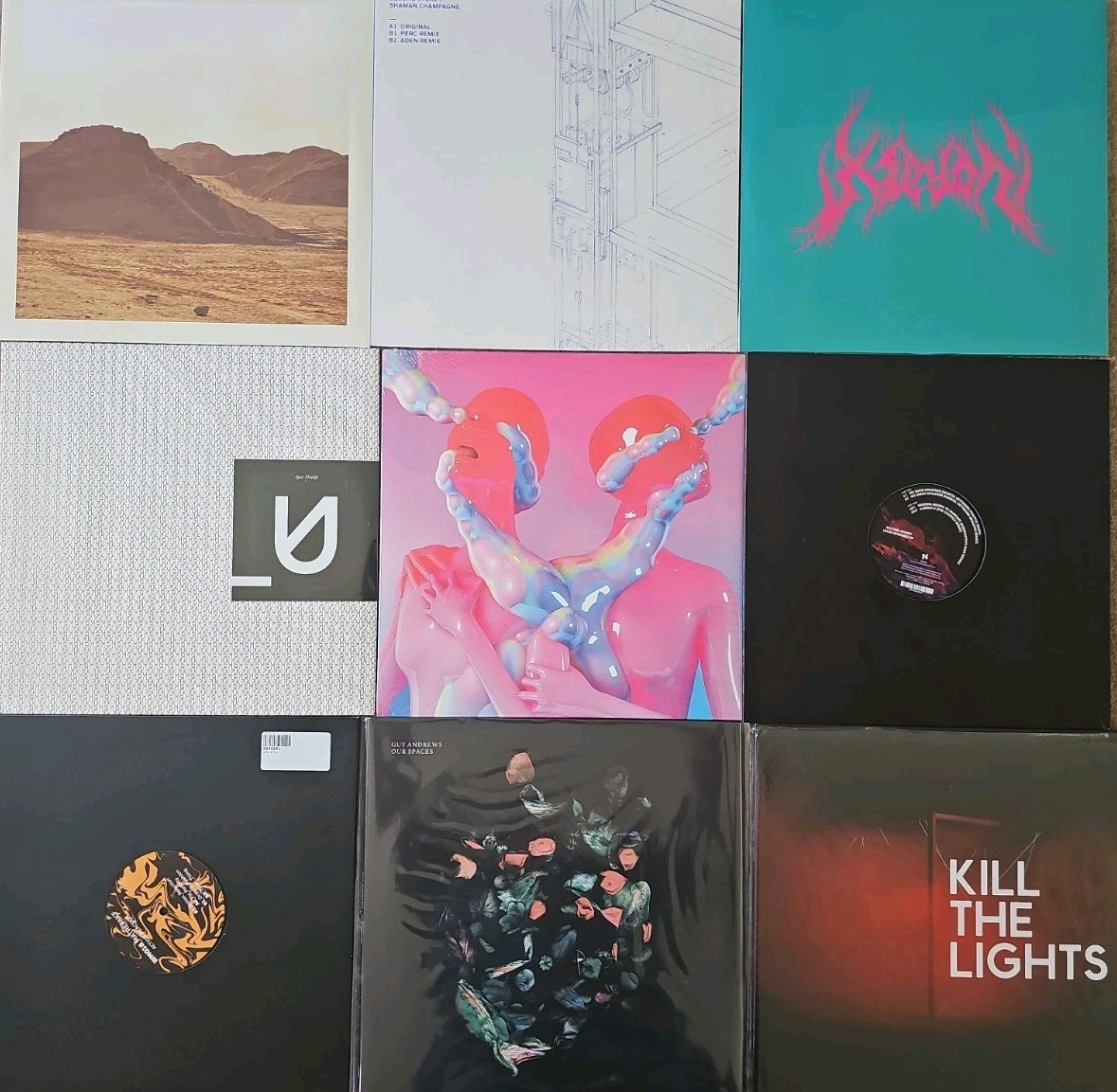 11 x Techno Dance DJ 12″ Vinyl Records LP Mint Houndstooth Label Sealed Lot