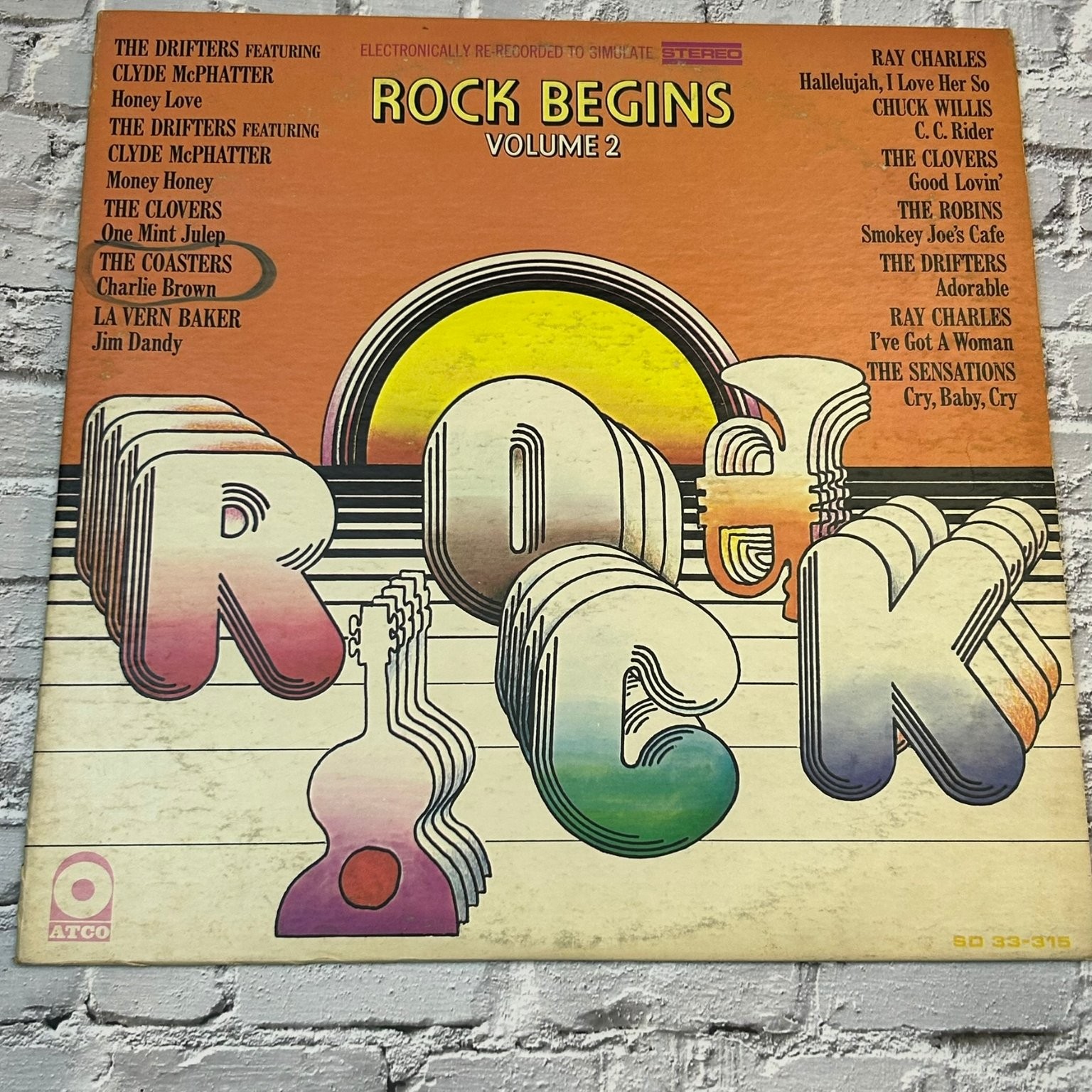Various Artists – Rock Begins Vol 2 LP 1970 ATCO Rock & Roll R&B Soul 33 RPM