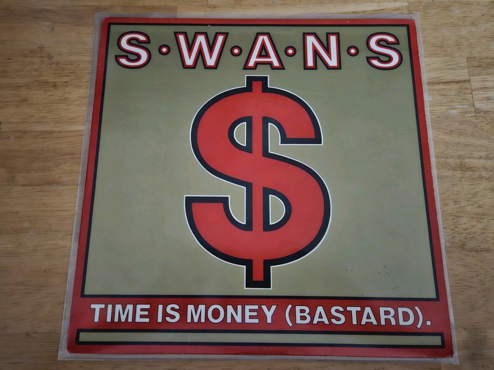 Swans Time Is Money (Bastard) 12″ Vinyl Record 1986 PVC 4909