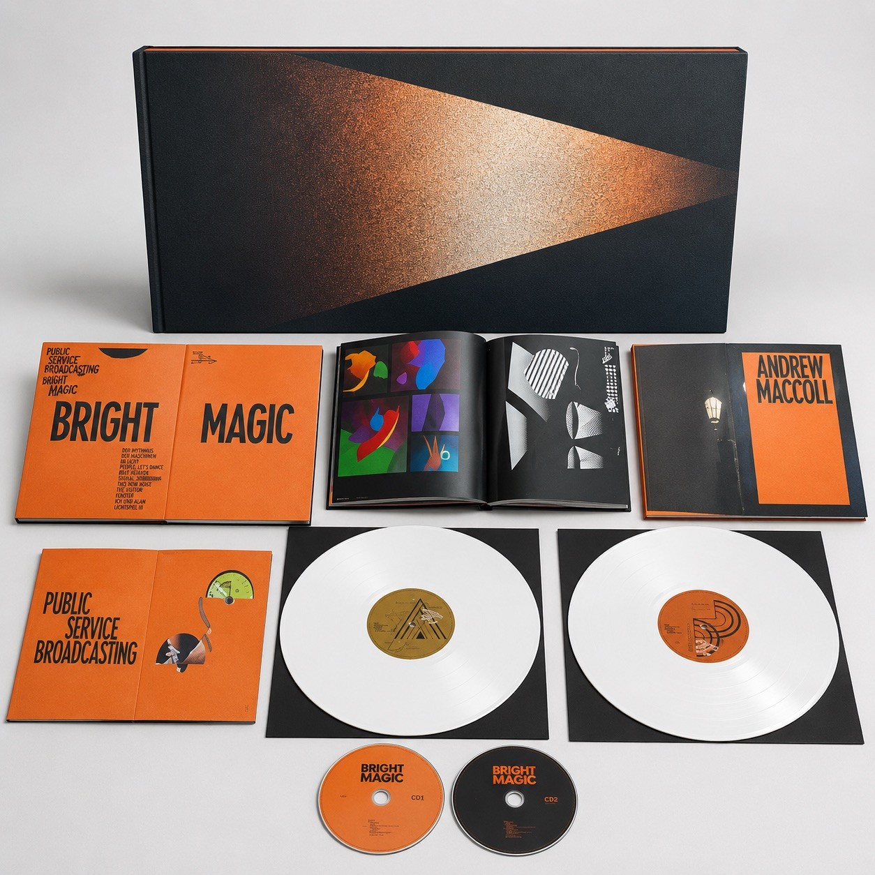 Public Service Broadcasting Bright Magic Super Deluxe White Vinyl LP + 2CD Book
