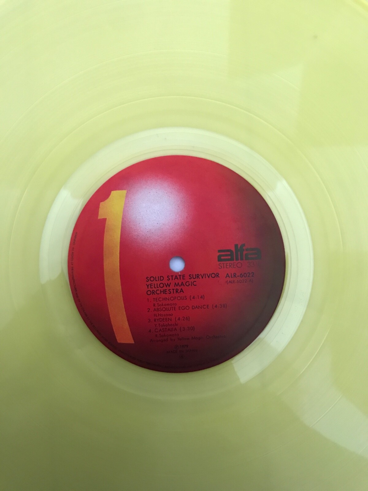 FIRST EDITION !! YMO Yellow Magic Orchestra Solid State Survivor Japan Vinyl LP