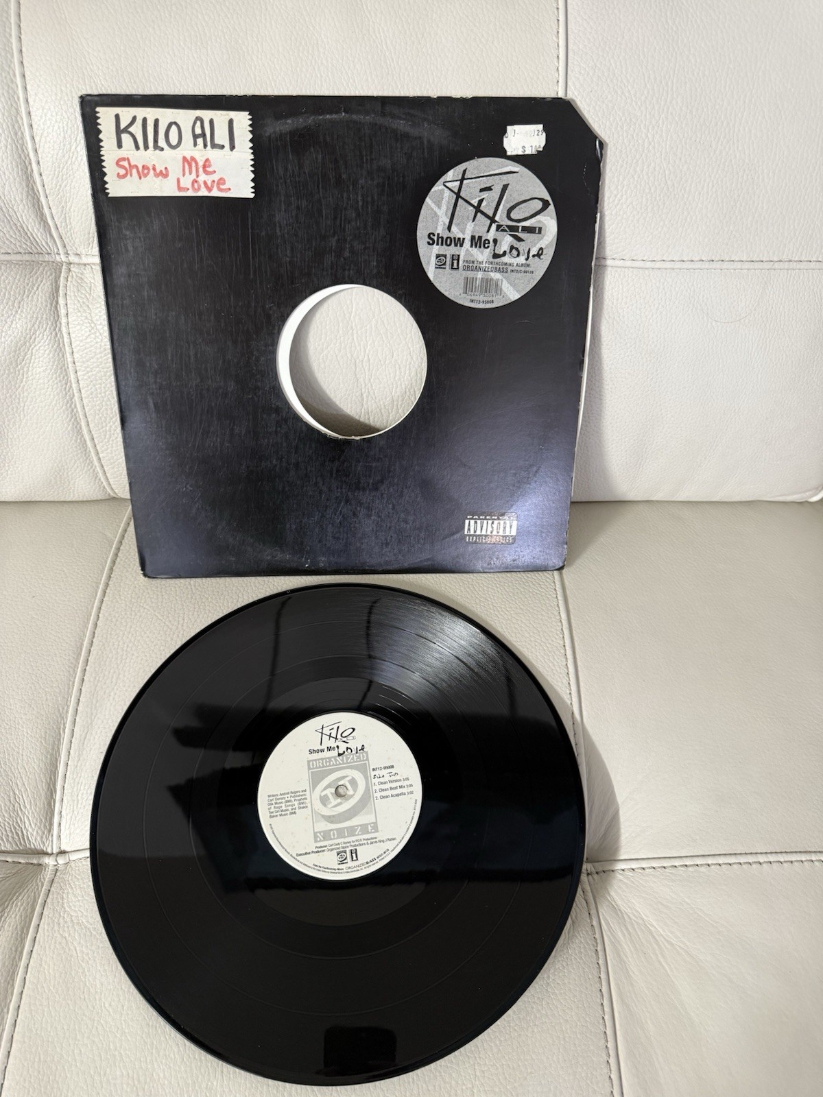 Kilo Ali Show Me Love 12″ Black Vinyl Single Organized Noize 33 RPM
