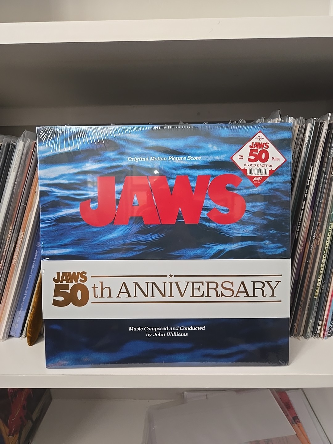 Jaws Soundtrack – John Williams Mondo 2025 Blue/Red 50th – Sealed New – Vinyl LP