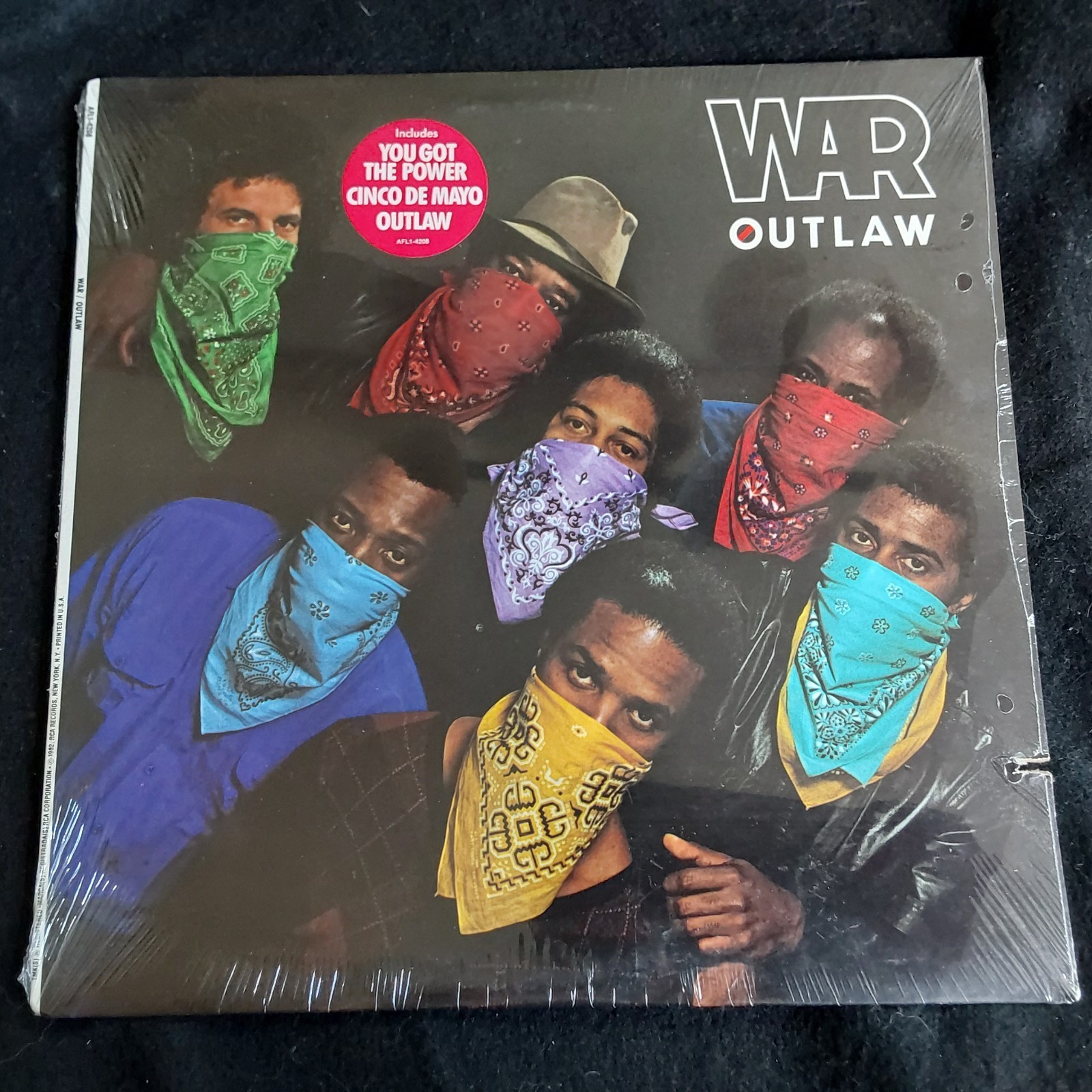 WAR ~ Outlaw ~ Original Factory SEALED Vinyl LP with HYPE Sticker[RCA AFL1-4208]