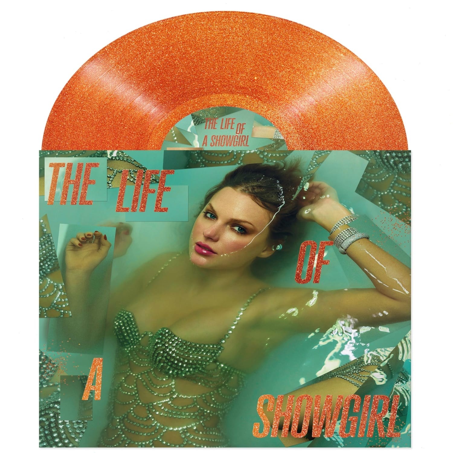 Taylor Swift – The Life of a Showgirl [Orange Glitter ] – (Colored , Orange, Gli