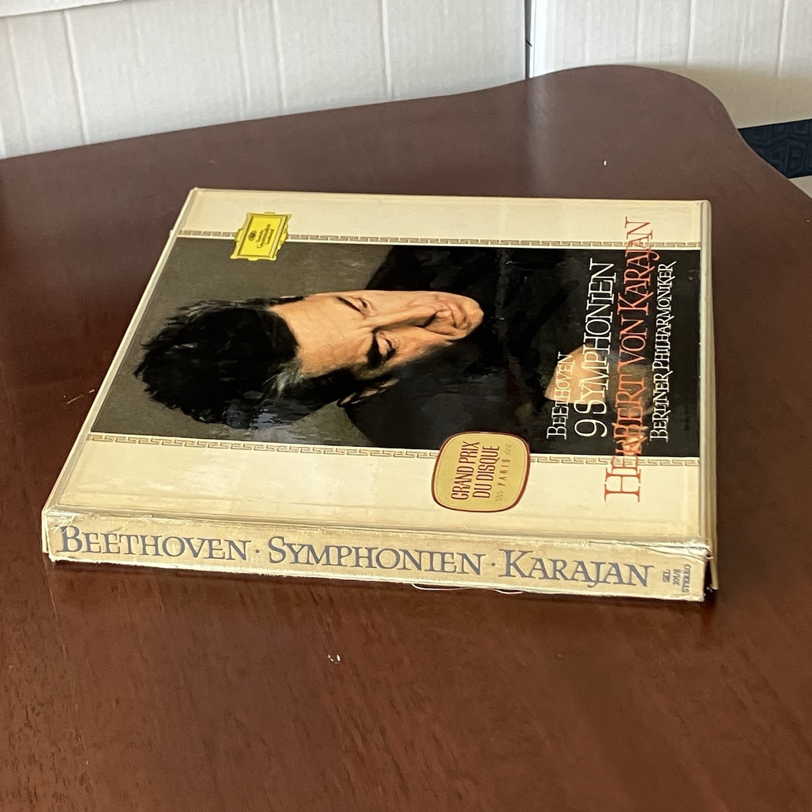 Beethoven Ninth Symphony Box Set Deutsche Grammophon Karajan Big Tulips EX