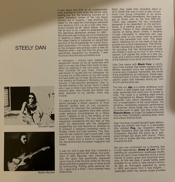 Steely Dan – Aja – 2023 Geffen Records – Black Vinyl