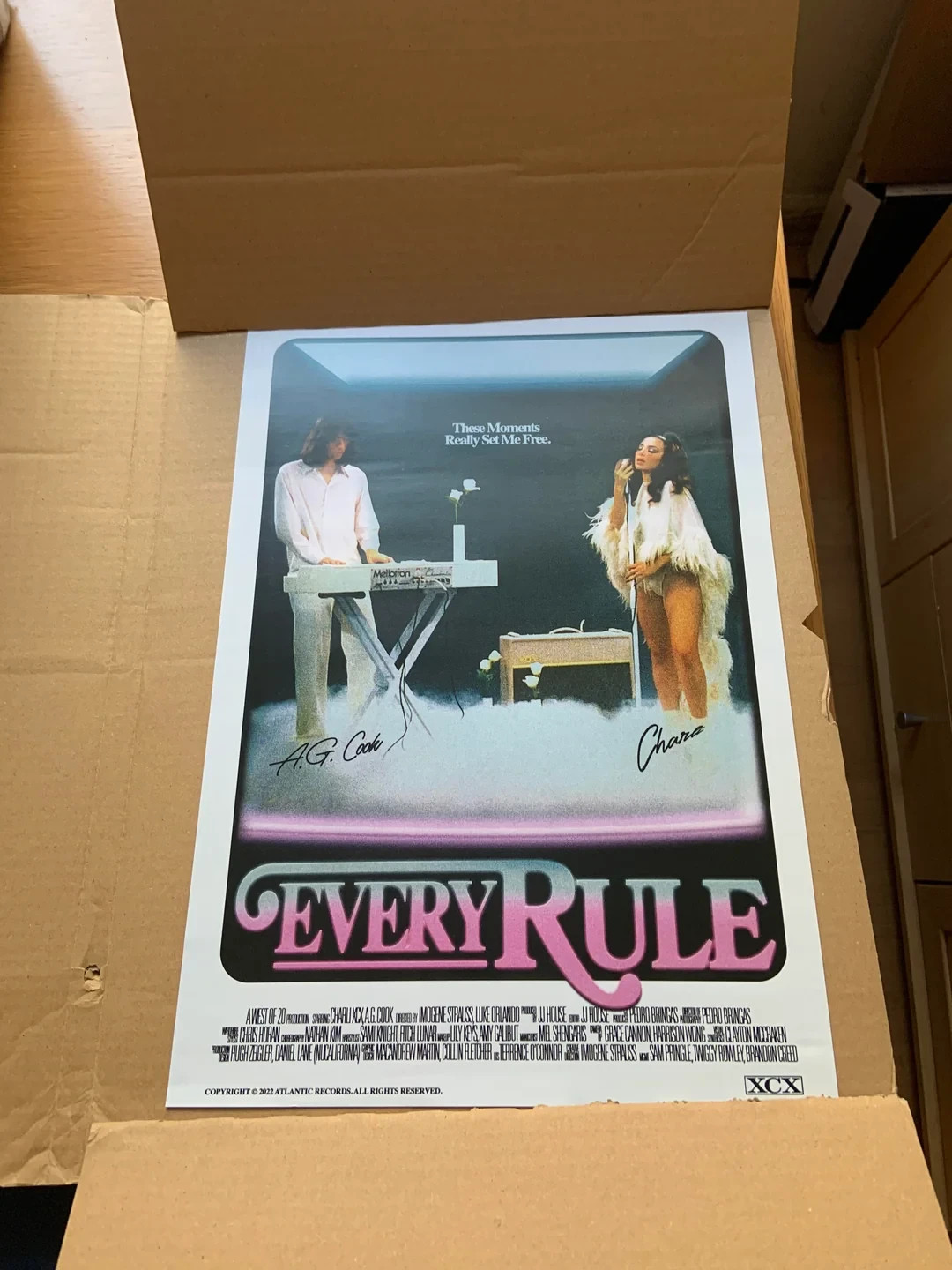 Charli xcx Poster Exclusive Crash Era. New in the Packaging Never Used.